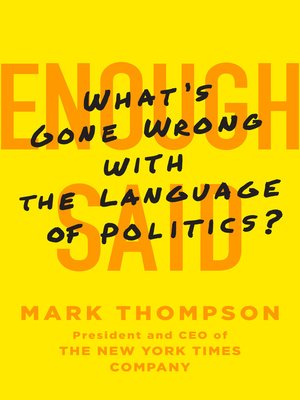 cover image of Enough Said